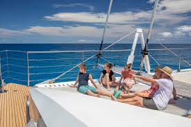 Group on deck with ocean view